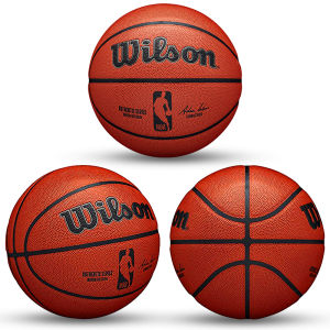 WILSON Basketball FIBA Approved Size 7 with 12 Panels and PU Material (Brown)