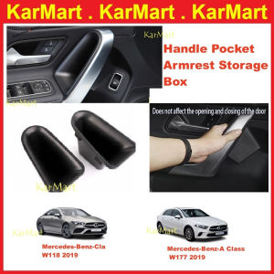 Mercedes Door Handle Pocket Storage Tray Organizer Box W177 W118 A Class CLA 2019 - 2022 RHD Coin card phone BENZ Organizer compartment console box CM-182