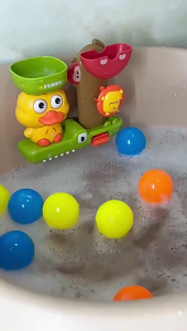 Tương Tác Vịt Đồ chơi tắm Cho Trẻ Em Với Xoay Mắt Và Waterwheel Cho Trẻ Em Tắm Máy phun nước Phun Nước Đồ Chơi