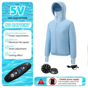 Fuguiniao Quần Áo chống nắng ngoài trời dài tay Chống say nắng Quần áo bảo hộ Fan Phù Hợp Với Thoải Mái Nhanh Chóng Làm Khô Áo khoác xe mô tô Áo phông mùa hè