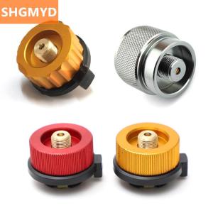 [COD] SHGMYD High Quality Camping Gas Furnace Converter Device Long Gas Tank Gas Furnace Conversion Head Metal Gas Tank Cylinder Adapter