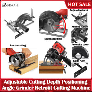 ⭐️【มีในสต๊อก+คลังสินค้าท้องถิ่น】⭐แท่นเลื่อยวงเดือนปรับตำแหน่งตัดลึกได้45 ° ลูกหมูติดตั้งเพิ่มเติมเครื่องตัดฐานสล็อตเลื่อยตัดไม้ลูกหมู For100-125มม.