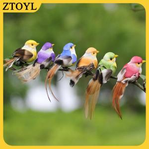 ZTOYL 1 cái mini giả chim lông xốp nhân tạo chim mini trang trí tiệc cưới tại nhà