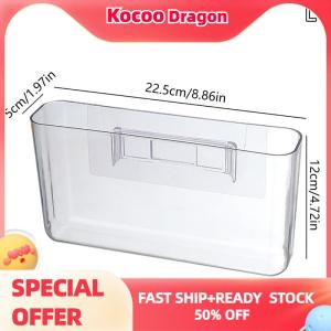 Kocoo Transparent Wall Storage Box Wall-mounted No Punch Bedside Racks Home Key Cosmetic Hanging Wall Mounted Organizer Storage Box