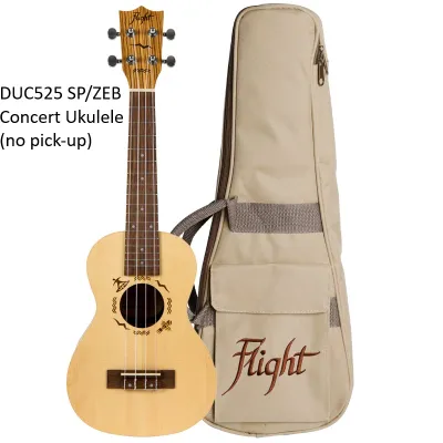 Flight DUC525 SP/ZEB Concert Ukulele / DUC525 EQ SP/ZEB Electro-Acoustic Concert Ukulele