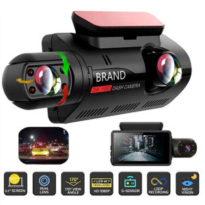 3 Inch Dashcam for car 2 Lens dash cam FHD Auto Video Recorder Registrator Dvrs With infrared G-sensor