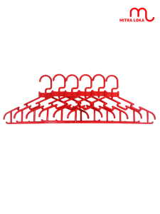 Mitra Loka 12Pcs Hanger Plastik Besar Gantungan Baju Lusinan