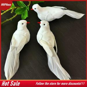 【COD】🔥🔥🔥 1 3 5Pcs Simulation Red Birds Handicraft Foam Dove Artificial Birds DIY Accessories With Clips Photo Props Faux Foam Animal