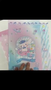 Sanrio A4 File Document Bag Pouch Bill Folder Holder Organizer Fastener School Office Supplies Expanding File Folder Document Storages mymelody Kuromi Cinnamoroll