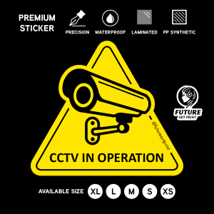 CCTV In Operation. Sign Label Notice Signage. Notice. Triangle. Laminated Waterproof Scratch Resistant. Suitable for Indoor and Outdoor.