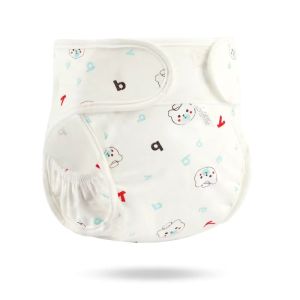 VREN Tã Vải Em Bé 100% Cotton Tã Mềm Chống Thấm Nước Quần Cho Bé Trai Bé Gái Tã Thiết Kế Hình Gấu Hoạt Hình Tã Có Thể Điều Chỉnh Tái Sử Dụng Có Thể Giặt