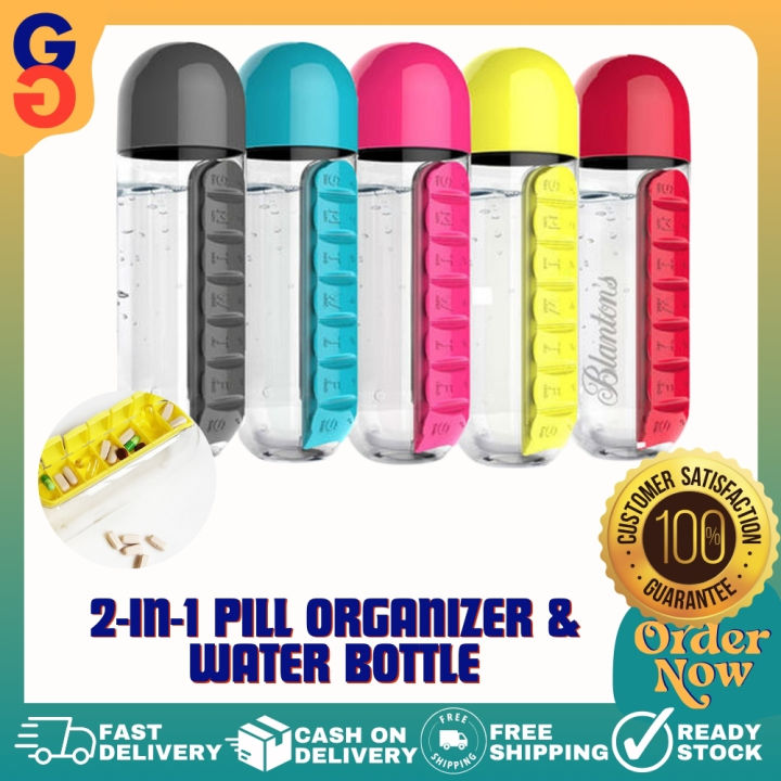 GigaGoods 2in1 Pill & Vitamin Organizer + Water Bottle Lazada PH