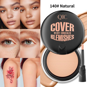 QIC Hydrating Eye Brightening Concealer Contour Cream Full Coverage Long Lasting Correcting Eye Concealer Perfect Look Makeup
