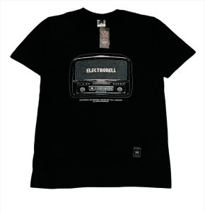 Kaos Electrohell Records Hitam: Kaos Pria Terlaris Distro Jepang Bandung