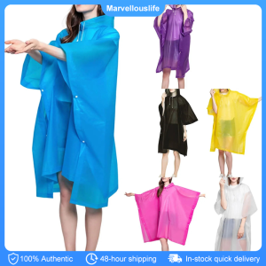 Portable Adults Rain Coat Waterproof EVA Rain Poncho Outdoor Hiking Raincoats Multi-functional Rain Cape Raincoat