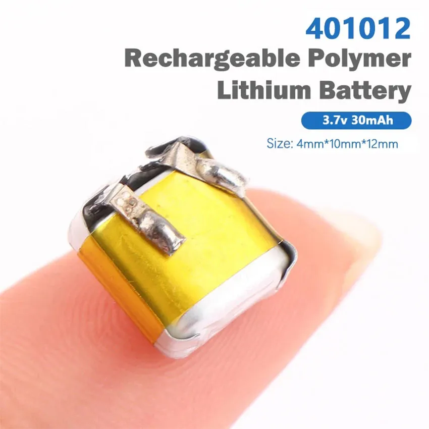 Tiny But Mighty 3.7V 30mAh LiPo Battery For Headphones, MP3s, And More – 401010