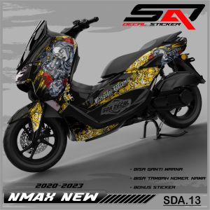 Decal Sticker Custoom Full Body NMAX NEW 2020-2023 Decal Stiker Variasi Motor NMAX NEW SDA.013