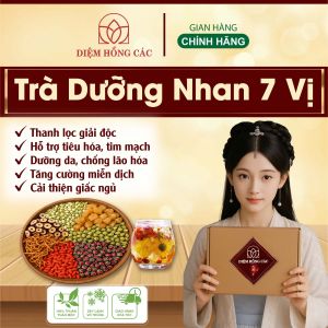 [Hộp 30 túi] Trà Dưỡng Nhan 7 Vị Diệm Hồng Các - Thanh Lọc Làm Đẹp Da Chống Lão Hóa Hỗ Trợ Giấc Ngủ