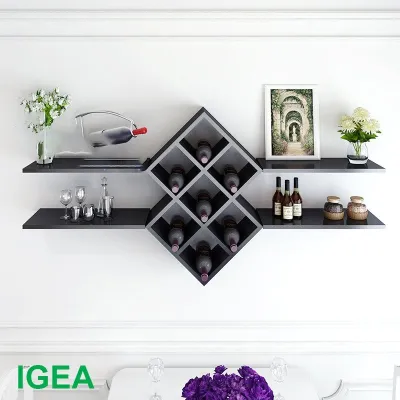 BỘ KỆ GỖ TREO TƯỜNG PHÒNG KHÁCH HUCHU TRƯNG RƯỢU TRANG TRÍ NHÀ CỬA GỖ MDF DÀY DẶN CAO CẤP PHONG CÁCH SANG TRỌNG GP26