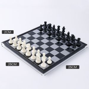 Magnetic Foldable Chess Set for Kids Portable Family Game Set Chess Board for Travel Papan Catur Boleh Lipat Magnetik