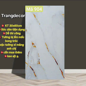 Combo 40 tấm xốp dán tường vân đá hoa cương miếng dán tường pvc vân đá kích thước 60x30cm có keo sẵn