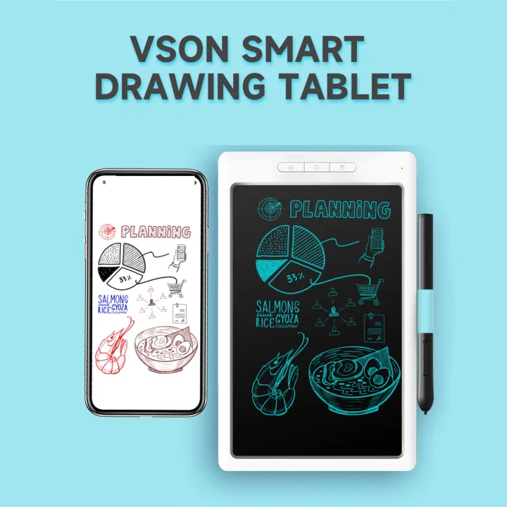 Smart Graphics Tablet Digital Drawing Tablet 8192 Levels Pressure ...