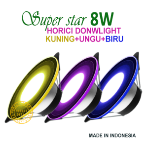 8W ASLI DOWNLIGHT (SUPER STAR) BANYAK JENIS PERUBAHAN WARNA / PANEL LED / LAMPU PLAFON