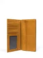Waller Genuine Wallet Long Buck Cow Leather. 