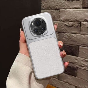 Business Lychee Leather Case for Honor Magic6 BVL-AN00 Pure Color Shockproof Camera Protection Cover