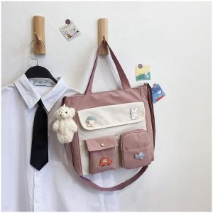 WYK128 Tas Bahu Selempang Sekolah Plain Simple Messenger Impor TKM