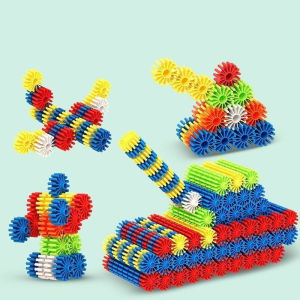 Oldlaiben 120PCS Gears Building Blocks Toys DIY Assembly STEM Building Toys for Kids Educational Construction Toys