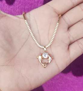 Kalung Milano Kaca Dan Liontin Motif Ikan Kalung Xuping Kalung Wanita Perhiasan Wanita