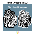 A4i Graphics Holy Family Vinyl Sticker 8"x10". 