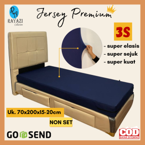 Sprei Resleting Jersey Premium: Sarung Kasur Nyaman & Berkualitas
