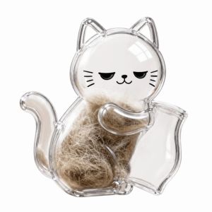 HUADIN Creative Pet Memorial Fridge  Transparent DIY Cat Hair Storage Box Practical Dustproof Pet Hair Keepsake Box Pet Souvenirs