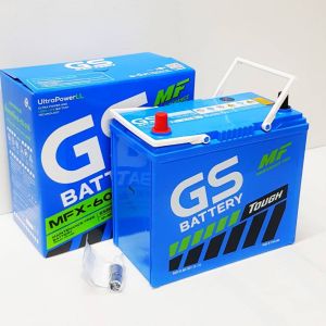 GS MFX60R 12V.50Ah : Honda Civic Dimension 1.7 Toyota Vios เจน 1 Avanza Soluna Wish Suzuki Carry Swift 1.5 etc. แบตเตอรี่รถยนต์ ใหม่!