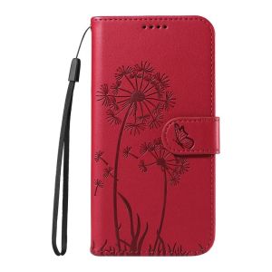 Luxury Flip Case For Motorola Moto X50 G85 G84 G75 G73 G55 G54 G53 G45 G35 G34 G32 G14 G23 G13 G04s G04 G24 Ultra 5G Leather Dandelion Embossed Wallet Card Holder Stand Cover