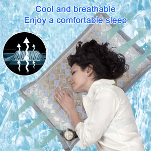 Simple and Cool Ice Silk Pillowcase