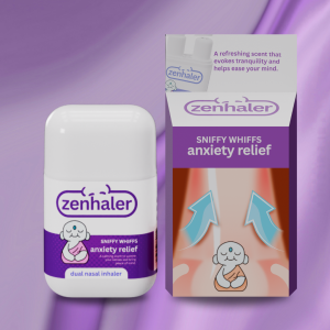Zenhaler Anxiety Relief – Dual Nasal Inhaler - Double Hole | for Instant Calm & Relaxation