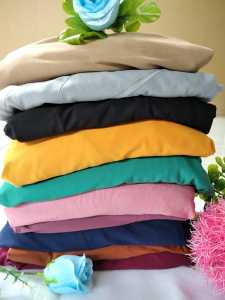 JILBAB LENGAN KANCING MANIS BAHAN JERSEY UKURAN JUMBO