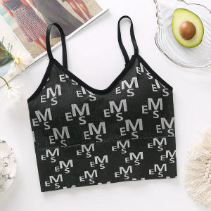 READY STOCK👑BY 172 Women singlet lingerisportseamlessyogajoggingbreastfeedingmaternity bra港风ins潮字母美背背心无缝吊带裹胸抹胸女外穿运