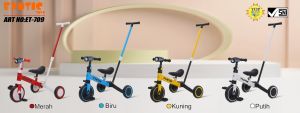 Sepeda Anak Roda Tiga Exotic ET 5511 3in1 Balance Bike ada musik lampu Mainan Anak Sepeda ET 709 733 T20-5 AT 7905 AT 7906 ET 2103 ET 5512