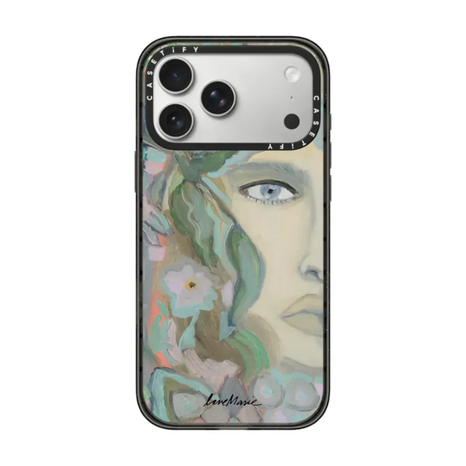 CASETiFY Heart Evangelista Pattern Acrylic Shockproof with MagSafe