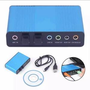 USB 2.0 7.1 Channel 5.1 Optical Audio Sound Card External Audio การ์ดเสียง