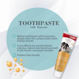 BIOLINE 50G Probiotics Fresh Breath Enzyme Stain Remover Liquid Calcium Toothpaste Toothbrush Set