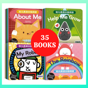 35 Books Set Children English Story Books with Reading Sound Early Learning English Story Books Education Books Bedtime Story