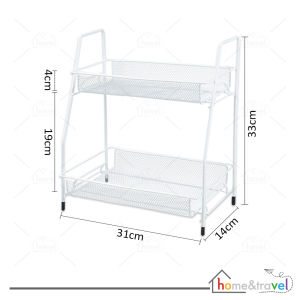 𝗛𝗢𝗩𝗘𝗟𝗦𝗛𝗢𝗣 Rak Dapur Tingkat 2 Susun Kitchen Set Bumbu Aesthetic Portable Serbaguna Besi Kokoh