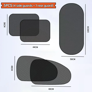 Foldable Car Sun Blocker Easy To Store In Glove Compartment Or Door Pocket For Quick Use 5 Pcs 4x Side + 1x Rear Sun Shade Blocks