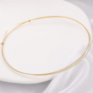 1M 18K đồng thau mạ vàng dây đồng cho Tự Làm Vòng Cổ Vòng tay đồ trang sức thủ công làm phụ kiện
