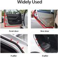 D-Shape Car Door Rubber Seal Strip,Black Automotive Weather Stripping with Self-Adhesive to Reduce Noise and Water-Leaking fit Most Car,Truck,SUV,RV,Boat and Home Application,18ft (18ft). 